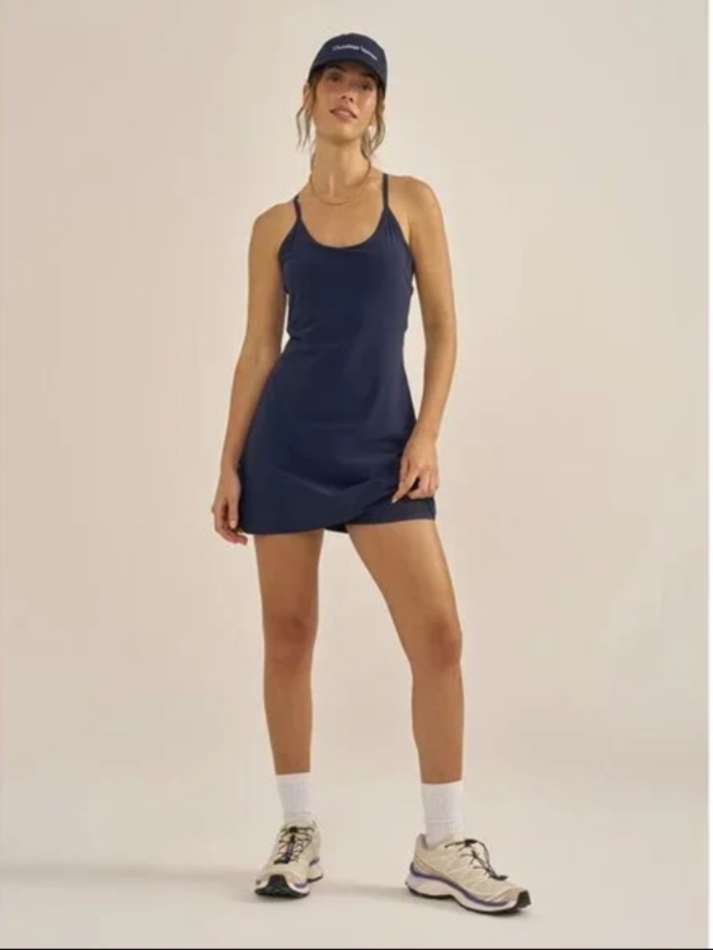 Outdoor Voices Exercise Dress in Navy, XS
